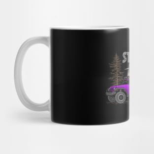 Stay Wild Jeep Camp - Adventure Purple Jeep Camp Stay Wild for Outdoor Jeep enthusiasts Mug